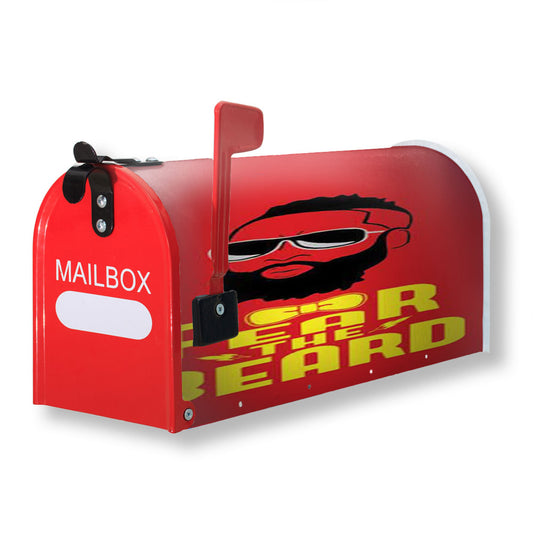 James Harden Fear Red Bow Tie Magnetic Mailbox Cover 18" x 21" Outdoor Decor