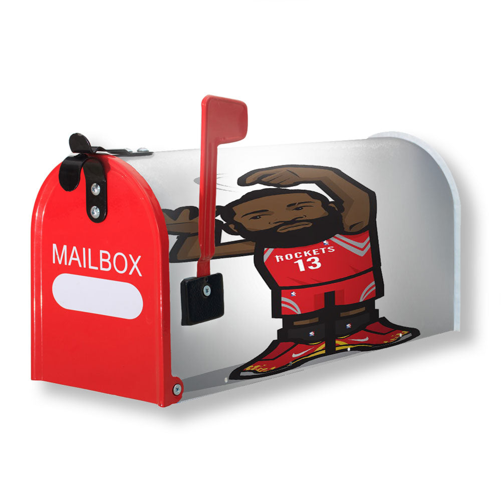 James Harden Stir Cartoon Magnetic Mailbox Cover - 18.0" x 21.0"