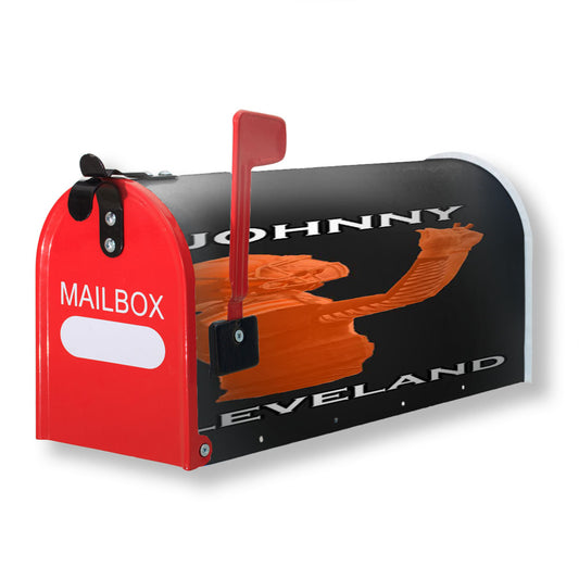 Johnny Cleveland Browns Football Magnetic Mailbox Cover 18" x 21" Outdoor Decor