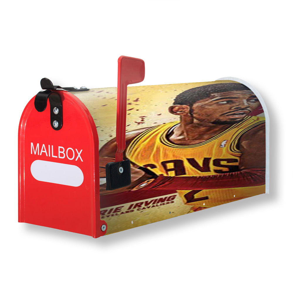Kyrie Irving Yellow Bkg Magnetic Mailbox Cover - 18.0" x 21.0"