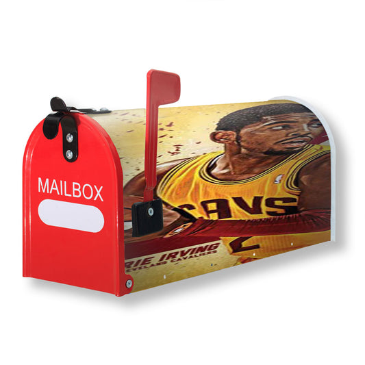 Kyrie Irving Yellow Bkg Magnetic Mailbox Cover 18" x 21" Outdoor Decor