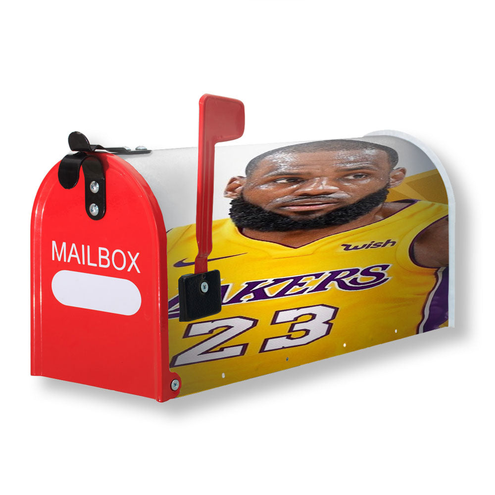 Lakers 23 Number La Magnetic Mailbox Cover - 18.0" x 21.0"