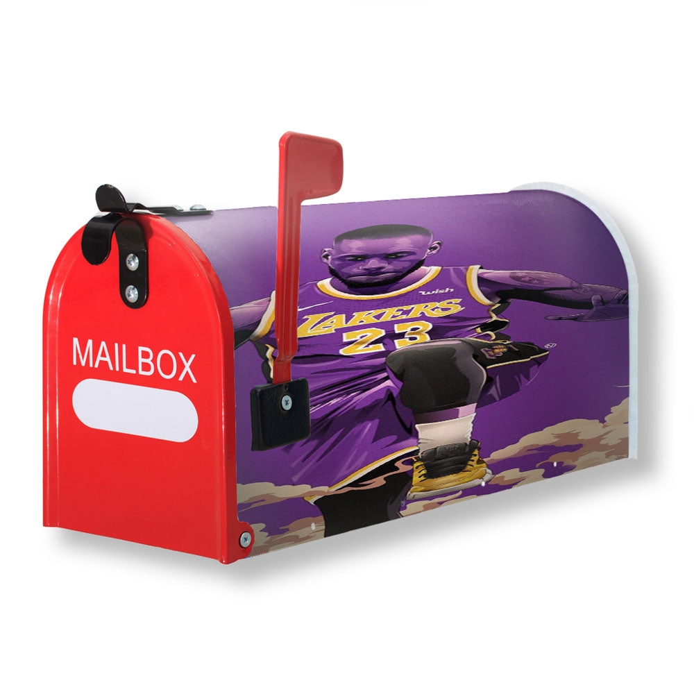 Lakers 23 Purple Team Magnetic Mailbox Cover - 18.0" x 21.0"