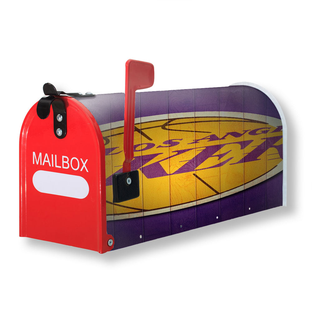 Lakers Lo Angeles Basket Magnetic Mailbox Cover - 18.0" x 21.0"