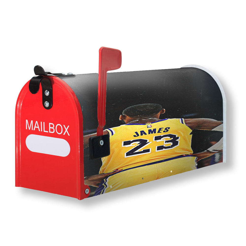 Lakers Nba Lebron James Magnetic Mailbox Cover - 18.0" x 21.0"