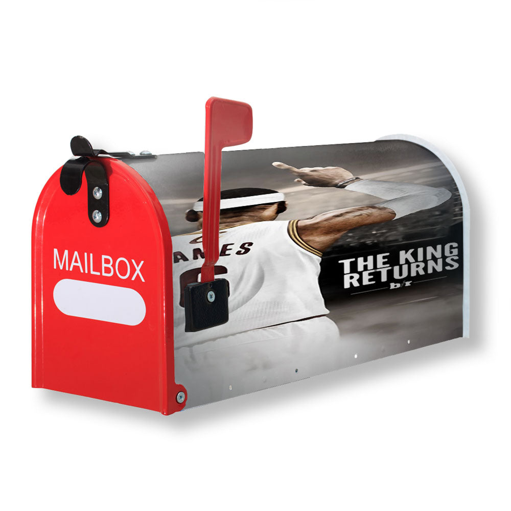 Lebron James Basket King Returns Magnetic Mailbox Cover - 18.0" x 21.0"