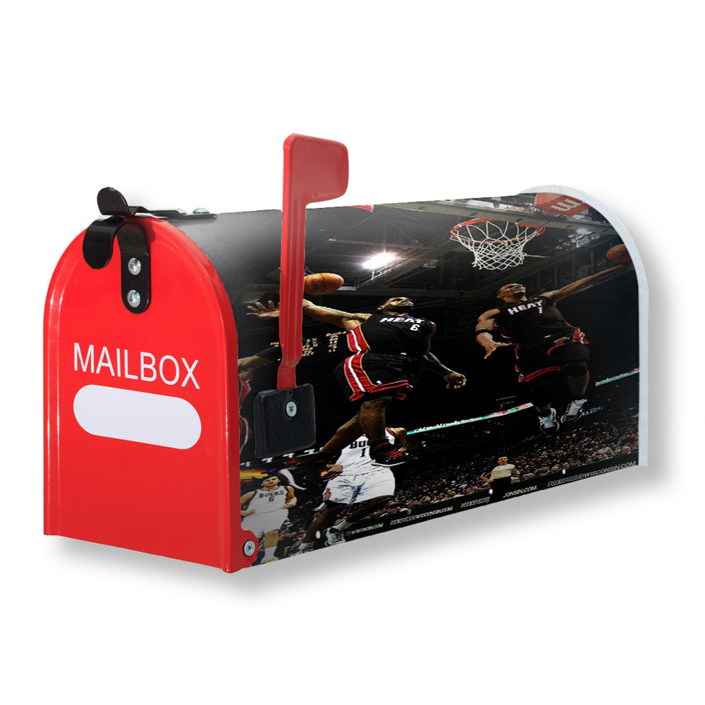 Lebron James Heat Dunk Magnetic Mailbox Cover - 18.0" x 21.0"