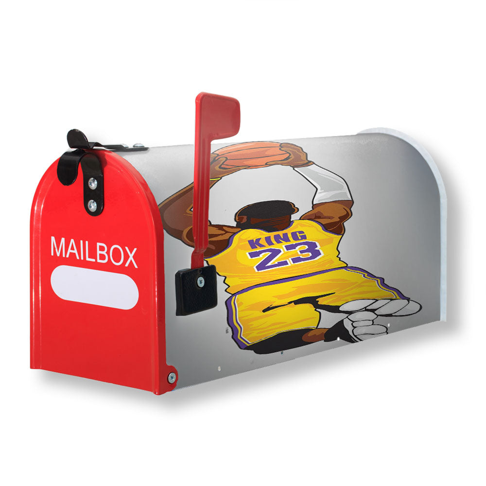 Lebron Lakers Custom Magnetic Mailbox Cover - 18.0" x 21.0"