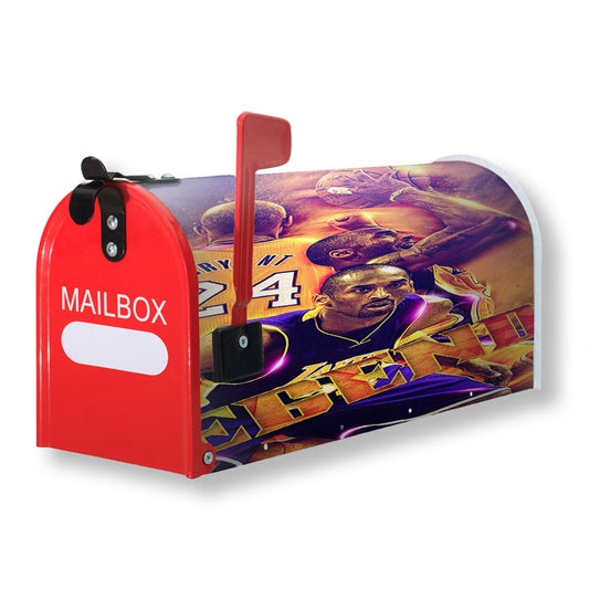 Legend Player From Lakers Team Magnetic Mailbox Cover 18" x 21" Outdoor Decor