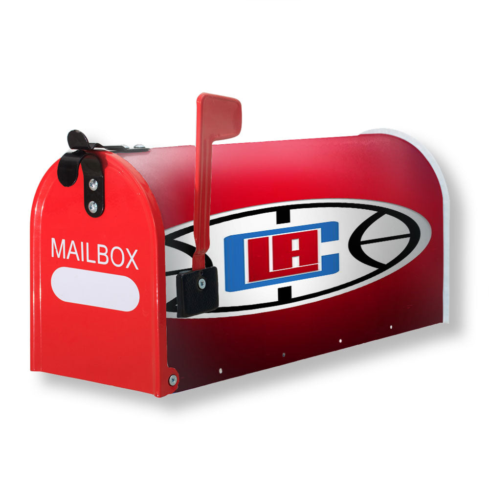 Los Angeles Clippers Nba Minimalist Logo Red Wallpaper Magnetic Mailbox Cover - 18.0" x 21.0"