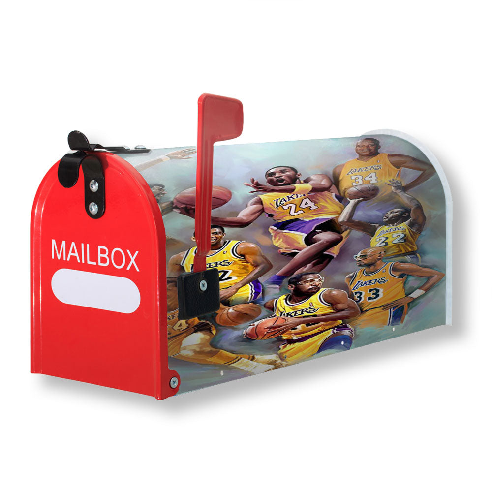 Los Angeles Laker Legends Player All The Time Magnetic Mailbox Cover - 18.0" x 21.0"