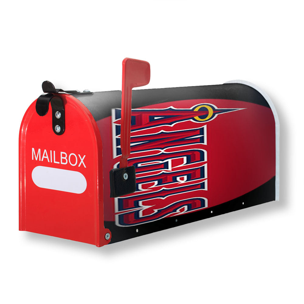 Los Angeles Red Black Magnetic Mailbox Cover - 18.0" x 21.0"