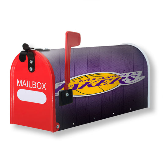 Lost Angles Lakers Nba Magnetic Mailbox Cover 18" x 21" Outdoor Decor