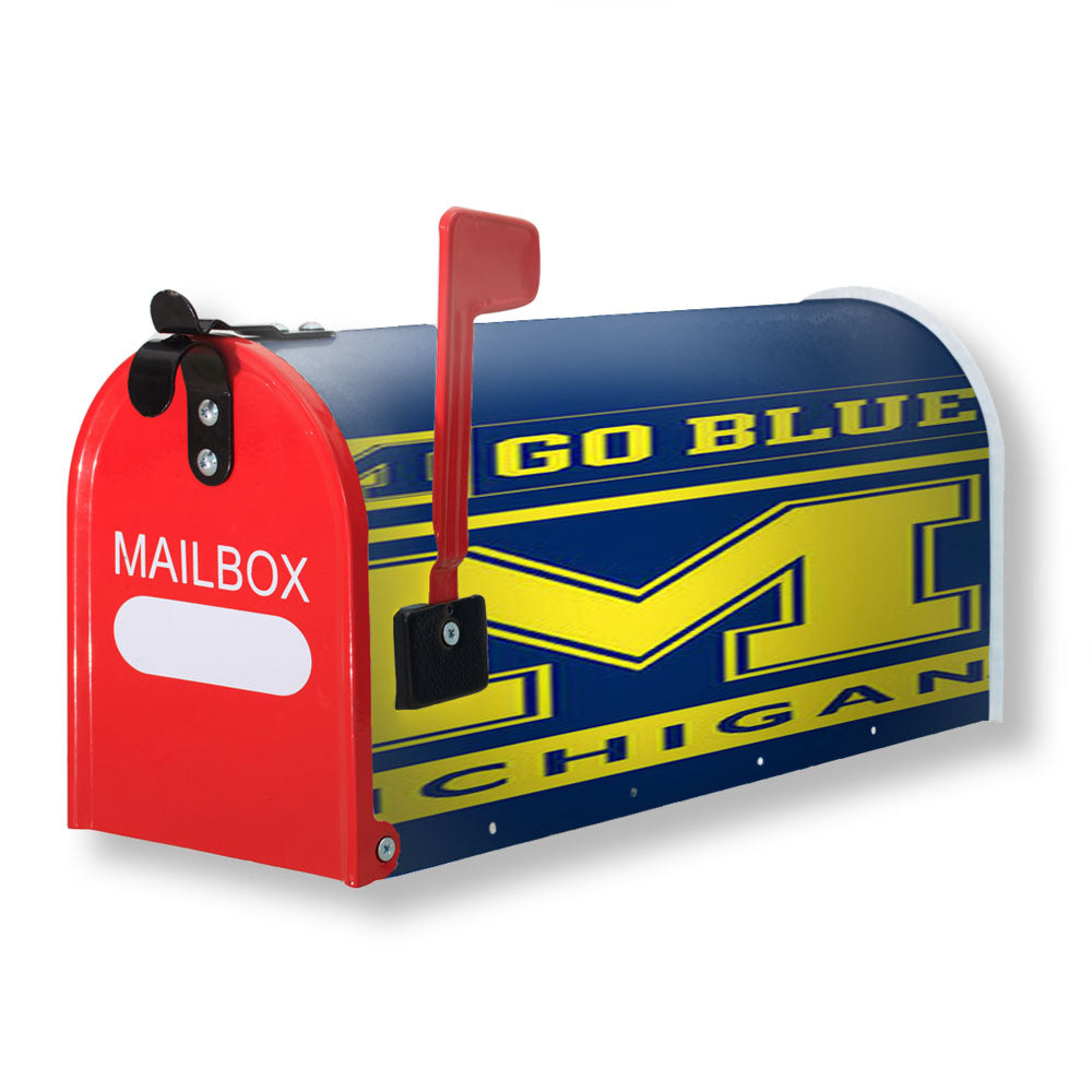 M Go Blue Michigan Magnetic Mailbox Cover - 18.0" x 21.0"