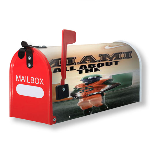Miami Hurricanes All About Magnetic Mailbox Cover 18" x 21" Outdoor Decor