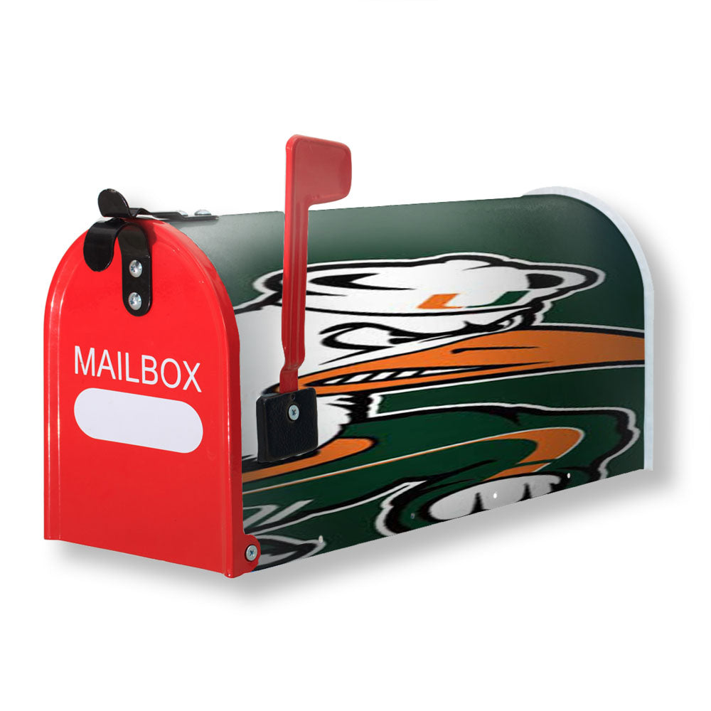 Miami Hurricanes Big Logo Magnetic Mailbox Cover - 18.0" x 21.0"