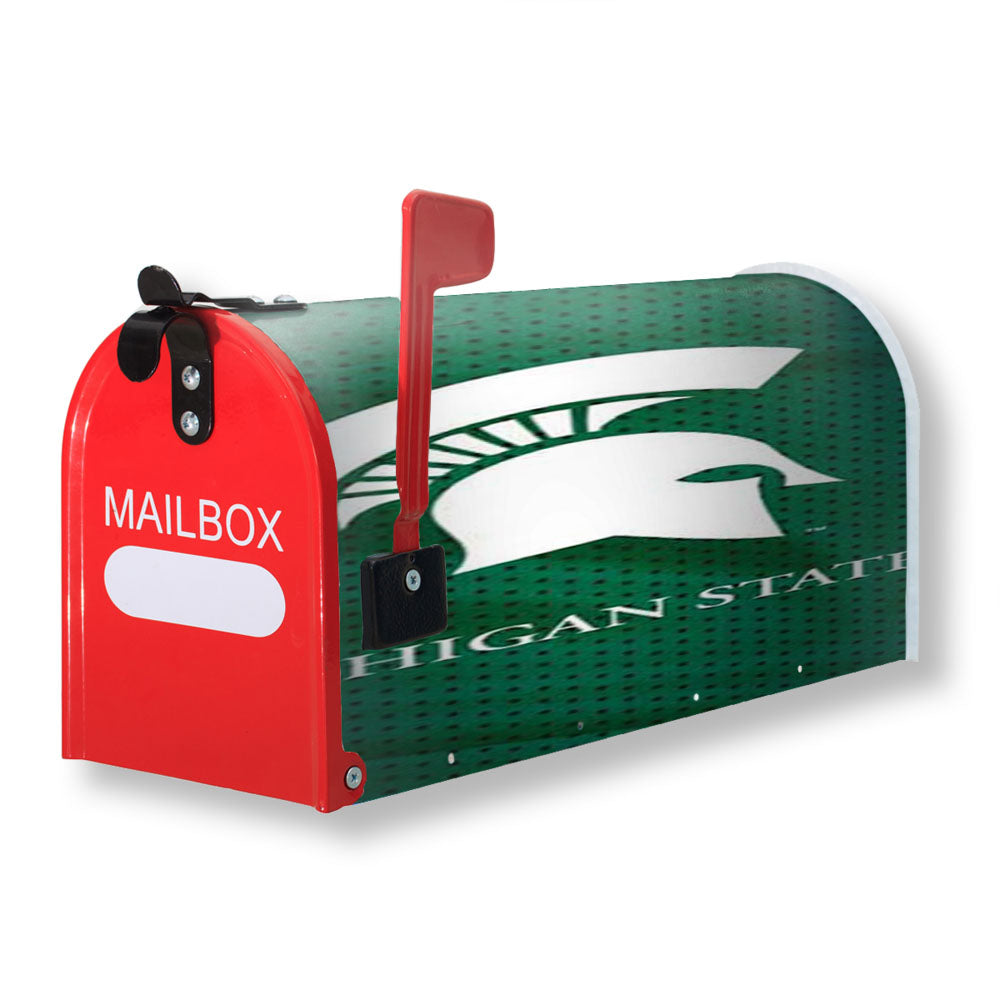 Michigan State Logo On Green Jersey Magnetic Mailbox Cover - 18.0" x 21.0"