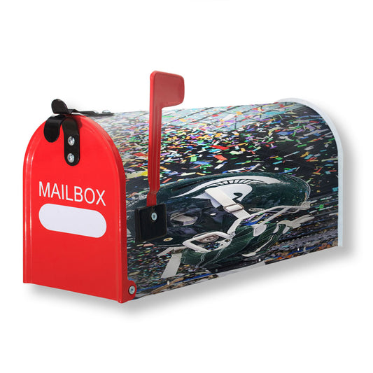 Michigan States Spartans Helmet Team Magnetic Mailbox Cover 18" x 21" Outdoor Decor