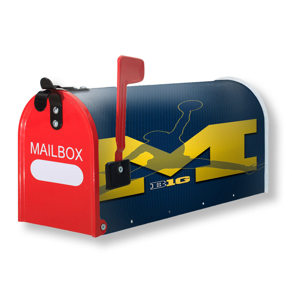 Michigan Wolverines Basketball Magnetic Mailbox Cover - 18.0" x 21.0"