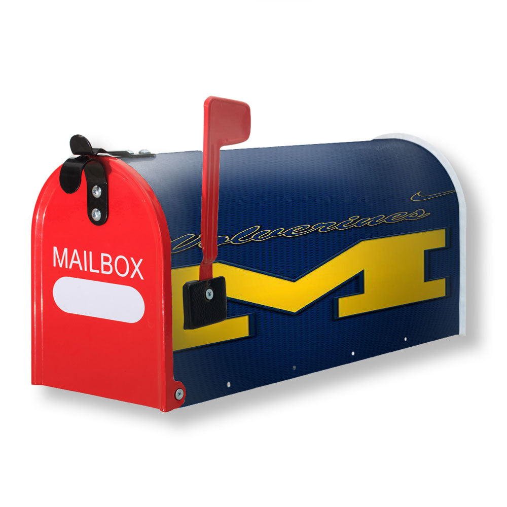 Michigan Wolverines Go Blue Magnetic Mailbox Cover - 18.0" x 21.0"