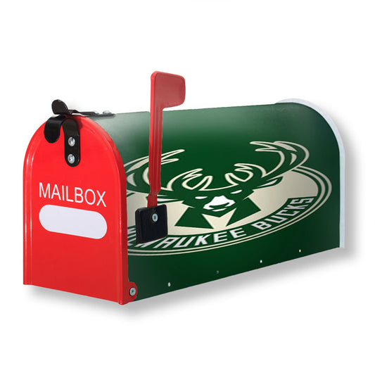 Milwaukee Bucks Magnetic Mailbox Cover 18" x 21" Outdoor Decor