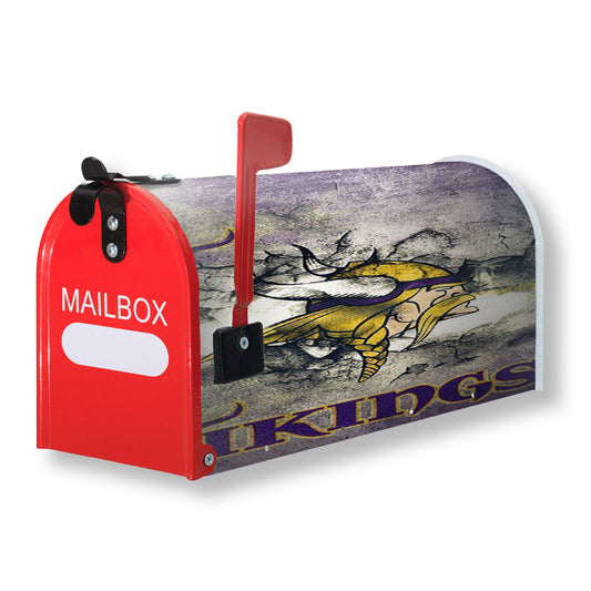 Minnesota Vikings Grunge Logo Magnetic Mailbox Cover 18" x 21" Outdoor Decor