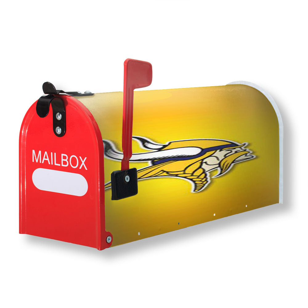 Minnesota Vikings Yellow Fade Magnetic Mailbox Cover - 18.0" x 21.0"