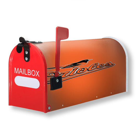 Mlb Baltimore Orioles Logo Magnetic Mailbox Cover 18" x 21" Outdoor Decor