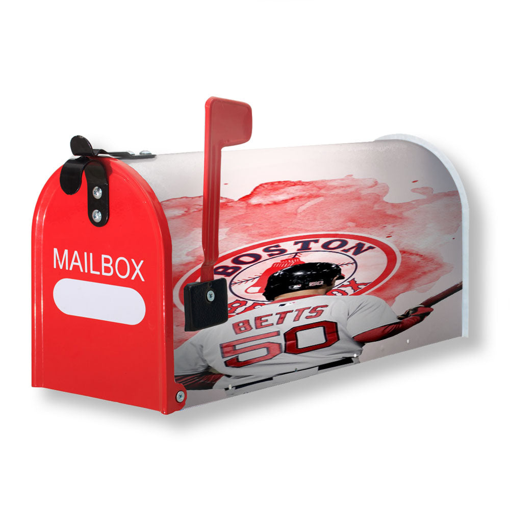 Mookie Betts Boston Red Sox Magnetic Mailbox Cover - 18.0" x 21.0"
