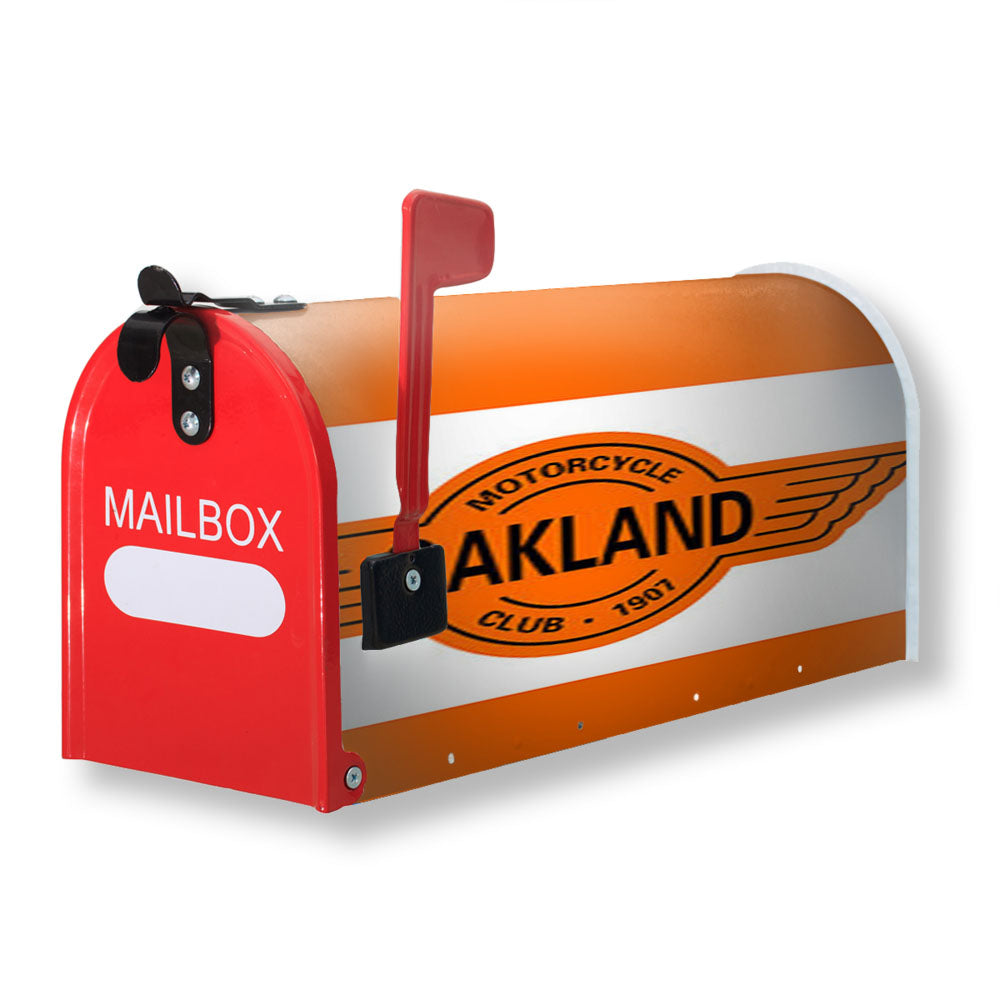 Motorcycle Oakland Club Magnetic Mailbox Cover - 18.0" x 21.0"