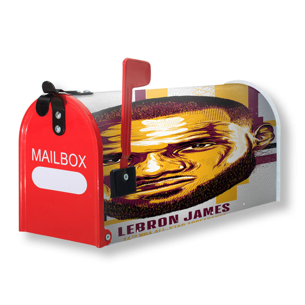 Nba All Star Lebron James Magnetic Mailbox Cover - 18.0" x 21.0"