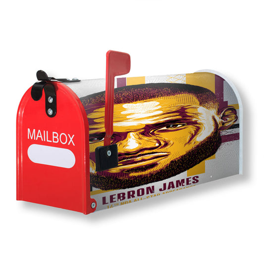 Nba All Star Lebron James Magnetic Mailbox Cover 18" x 21" Outdoor Decor