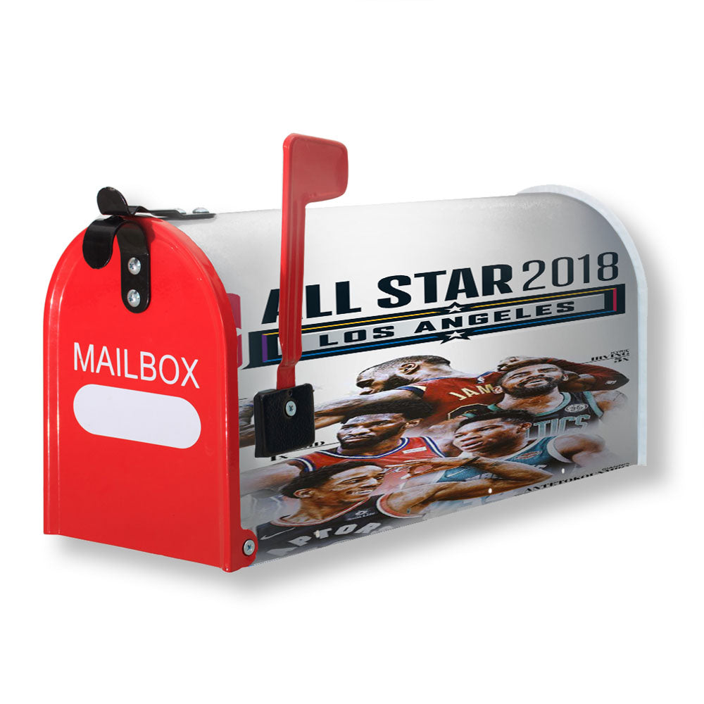 Nba All Star Wallpaper Magnetic Mailbox Cover - 18.0" x 21.0"