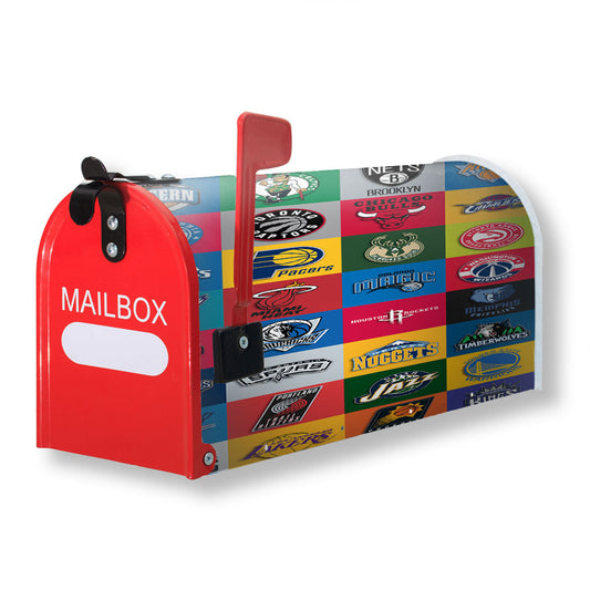 Nba Team Collage Magnetic Mailbox Cover 18" x 21" Outdoor Decor
