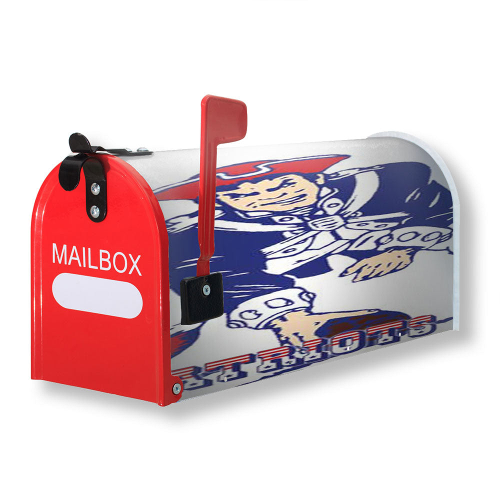 Ne Pats Red Wht Blue Logos Magnetic Mailbox Cover - 18.0" x 21.0"