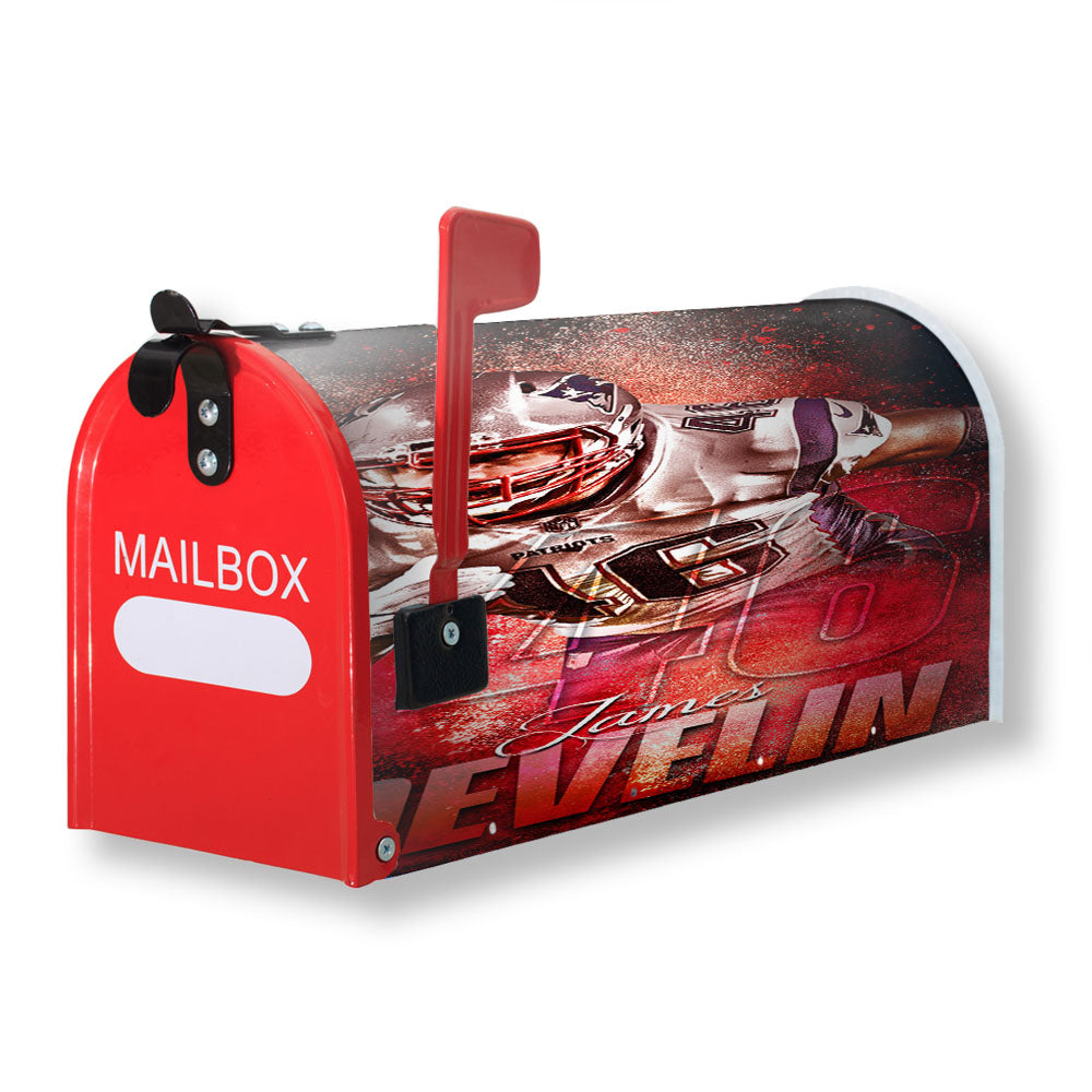 New England Patriots James Develin Magnetic Mailbox Cover - 18.0" x 21.0"