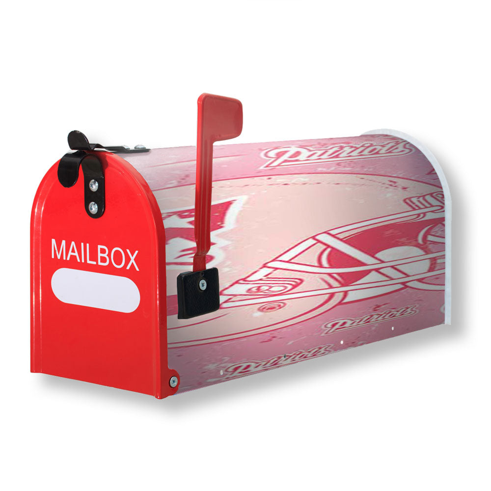 New England Patriots Pink Tall Magnetic Mailbox Cover - 18.0" x 21.0"