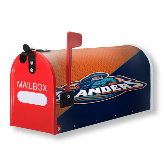 New York Islanders Nhl Logo Magnetic Mailbox Cover 18" x 21" Outdoor Decor