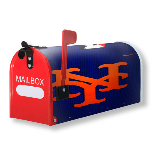 New York Mets Mlb Logo 9786 Magnetic Mailbox Cover 18" x 21" Outdoor Decor