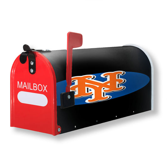 New York Mets Text Magnetic Mailbox Cover 18" x 21" Outdoor Decor
