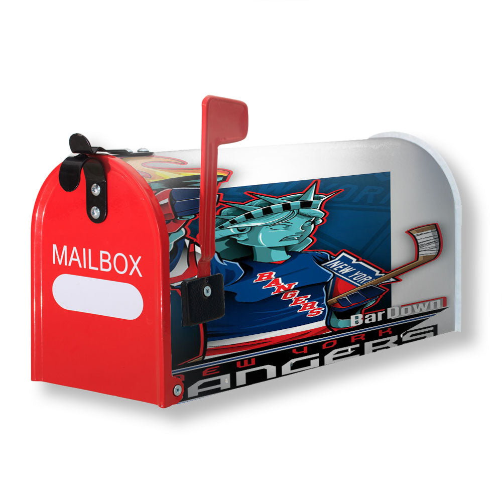 New York Rangers Magnetic Mailbox Cover - 18.0" x 21.0"