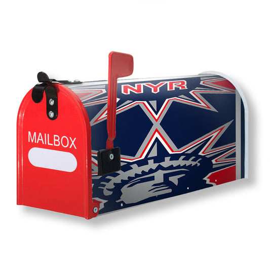 New York Rangers 3 Magnetic Mailbox Cover 18" x 21" Outdoor Decor