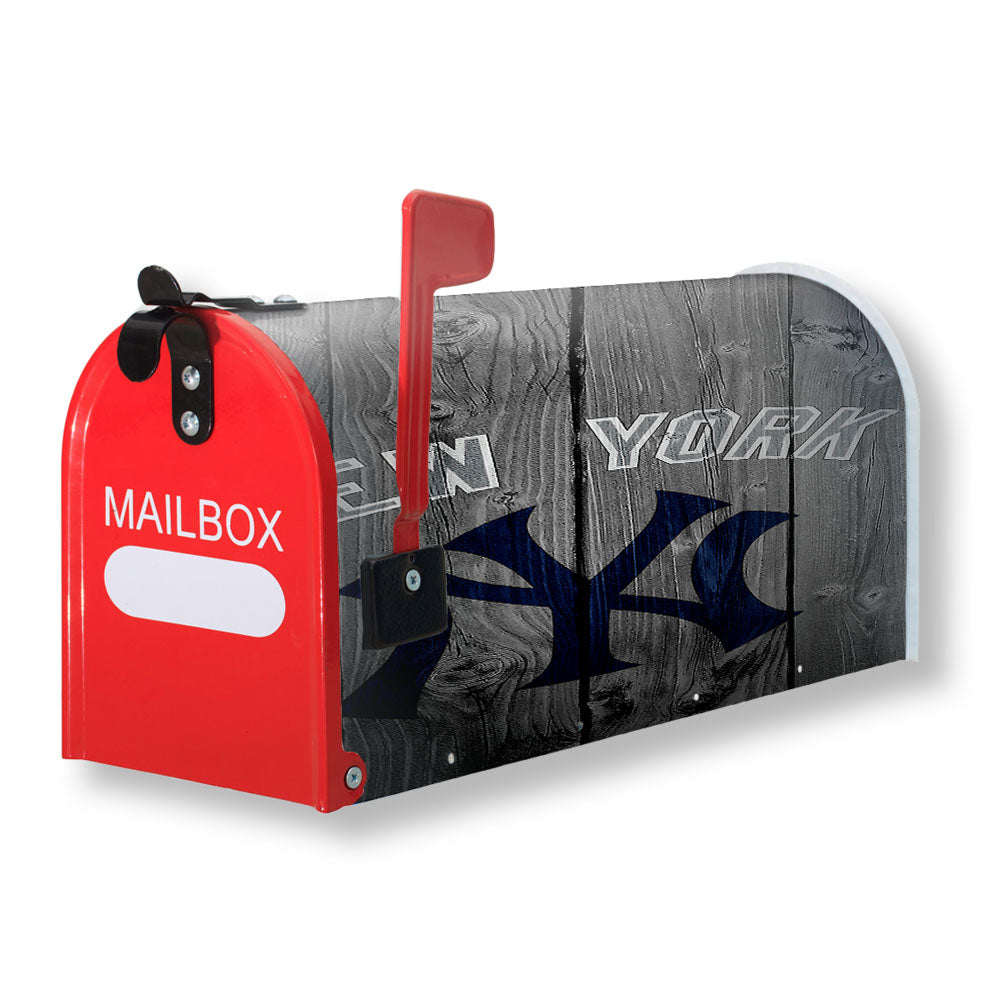 New York Yankees Baseball Wood Magnetic Mailbox Cover - 18.0" x 21.0"
