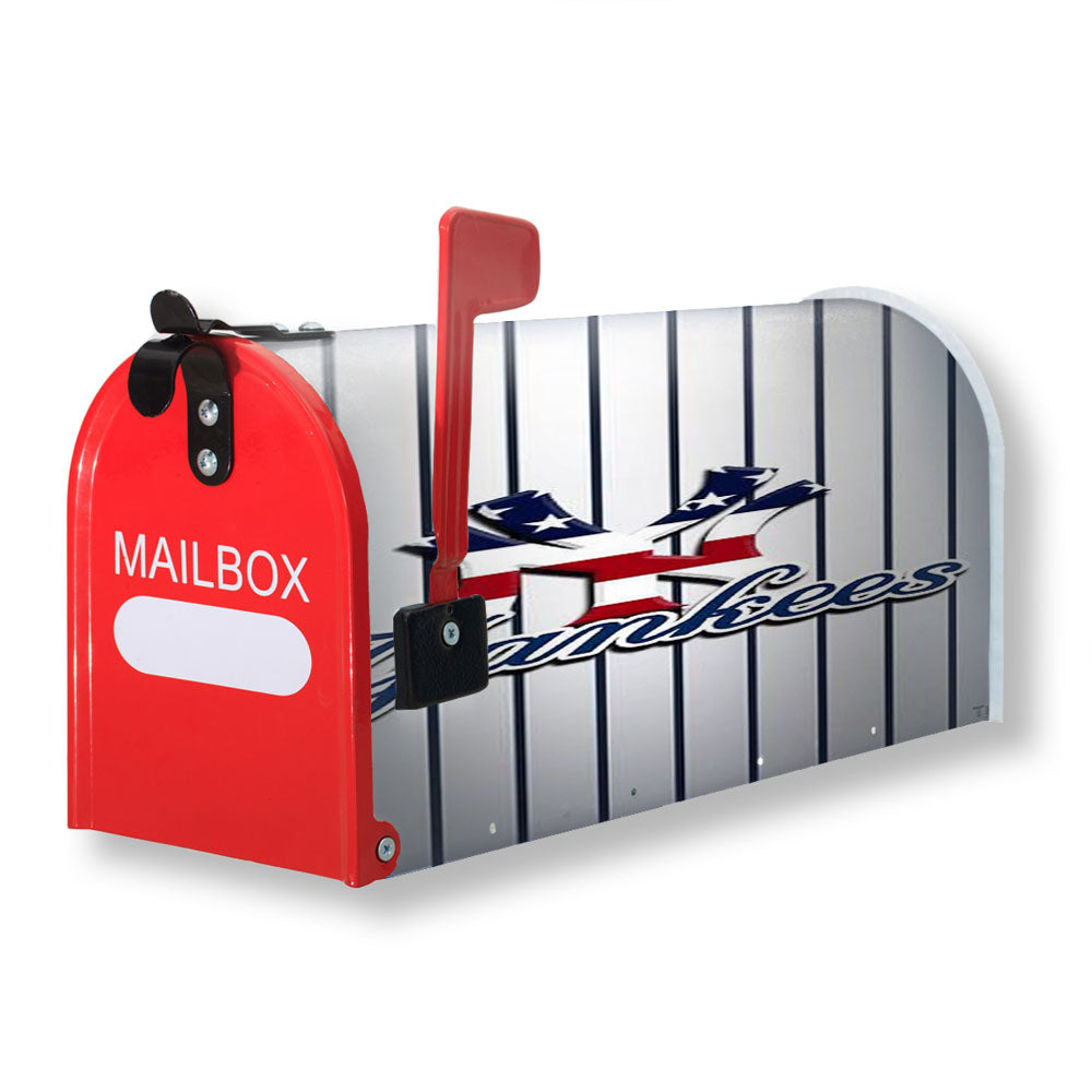 Newyork Yankees Stripe Magnetic Mailbox Cover - 18.0" x 21.0"