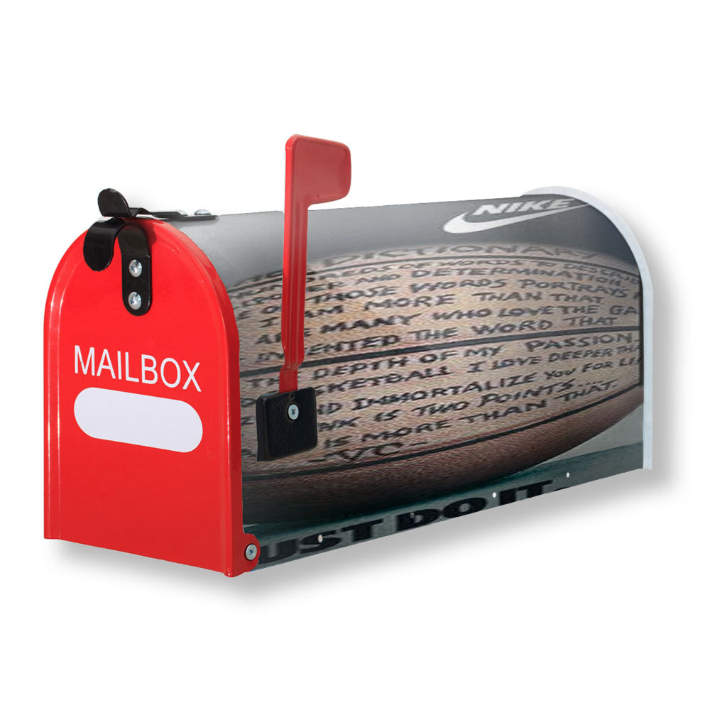 Nike Basketball Just Do It And Passion Magnetic Mailbox Cover - 18.0" x 21.0"