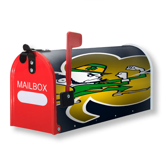 Notre Dame Fighting Irish Gold And Blue Icon Wallpapers Magnetic Mailbox Cover 18" x 21" Outdoor Decor
