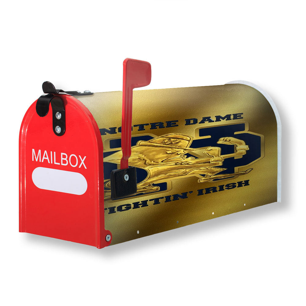 Notre Dame Gold 1 Magnetic Mailbox Cover - 18.0" x 21.0"