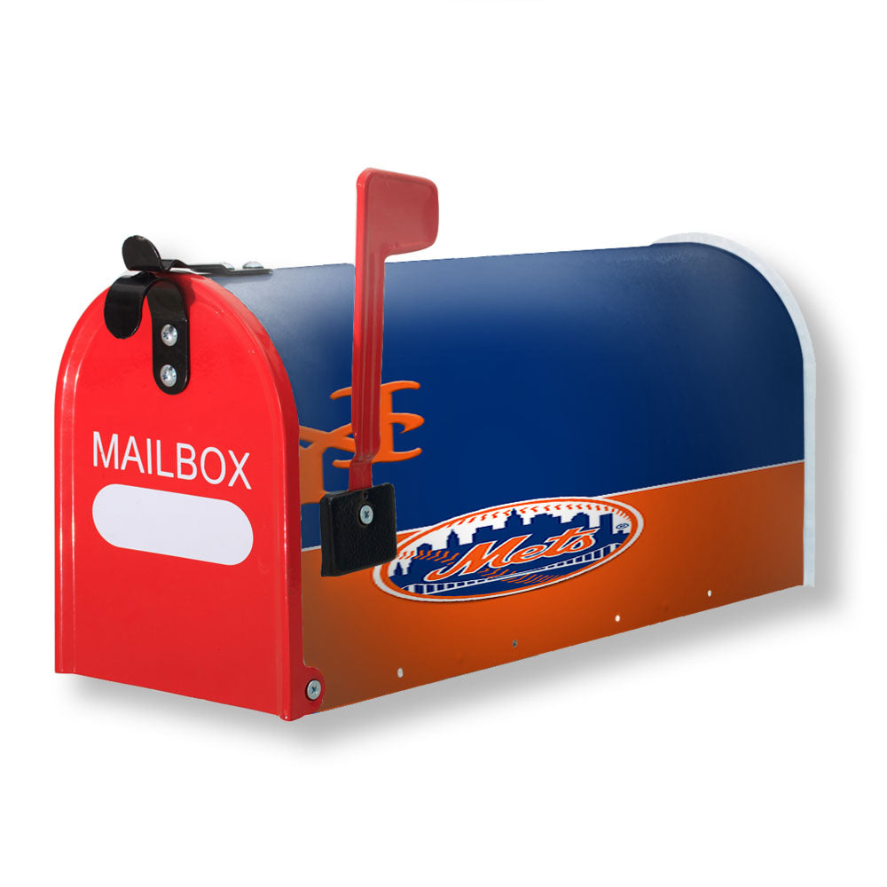 Ny Mets Minimalist Wallpaper Magnetic Mailbox Cover - 18.0" x 21.0"