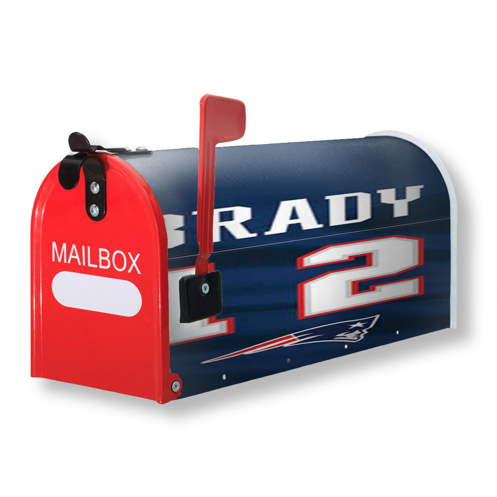 Ny Patriots Tom Brady Jersey Magnetic Mailbox Cover - 18.0" x 21.0"