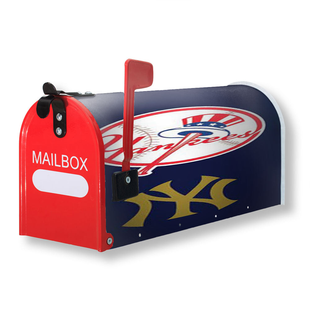 Ny Yankees Two Logos Magnetic Mailbox Cover - 18.0" x 21.0"